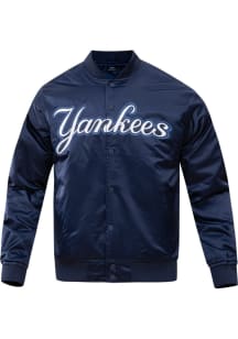 Pro Standard New York Yankees Mens Blue Big Logo Light Weight Jacket