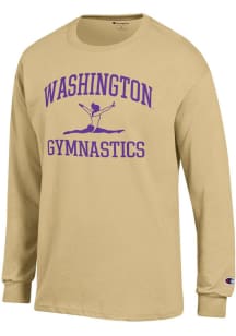 Champion Washington Huskies Gold Gymnastics Icon Jersey Long Sleeve T Shirt