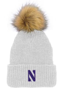 LogoFit Northwestern Wildcats White Belgian Womens Knit Hat