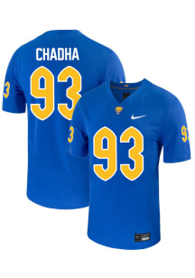 Antonio Chadha  Nike Pitt Panthers Blue NIL Name And Number Football Jersey