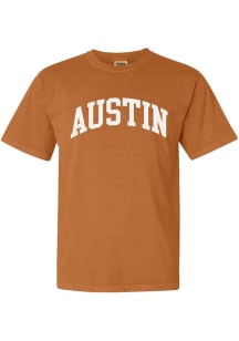 Summit Sportswear Austin Burnt Orange Wordmark Short Sleeve T Shirt