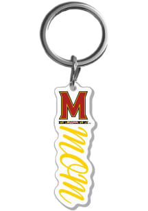 Maryland Terrapins Mom Acrylic Keychain - Red