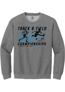 Summit Sportswear Big Ten Mens Graphite 2026 Indoor Track & Field Championships Long Sleeve Crew S..