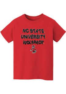 Vive La Fete NC State Wolfpack Toddler Red Ian Short Sleeve T-Shirt