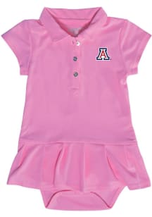 Arizona Wildcats Baby Girls Pink Caroline Short Sleeve Dress