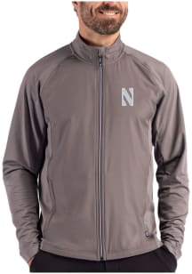 Cutter and Buck Northwestern Wildcats Mens Graphite Adapt Eco Big and Tall Light Weight Jacket