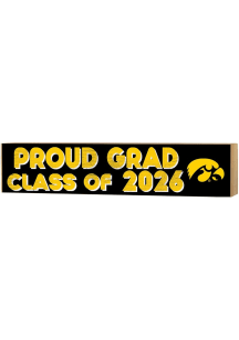 KH Sports Fan Iowa Hawkeyes Class of 2026 Block Sign - Black