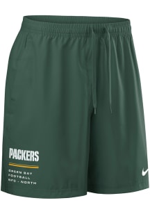 Nike Green Bay Packers Mens Green Wordmark Shorts