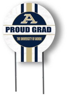 Akron Zips KH Sports Fan Grad graduation graphic Yard Sign - White