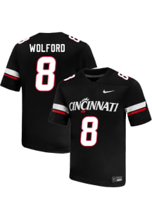 Cade Wolford  Nike Cincinnati Bearcats Black NIL Name And Number Football Jersey