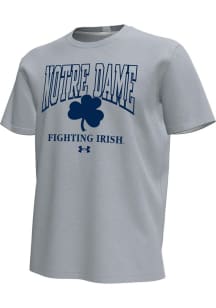 Under Armour Notre Dame Fighting Irish Grey Gameday HW Icon Short Sleeve T Shirt