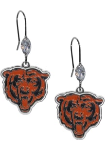 Chicago Bears Crystal Dangle Womens Earrings