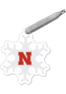 Nebraska Cornhuskers Snowflake Ornament - Red