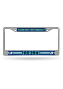 Florida Gulf Coast Eagles Decal Chrome License Plate Frame - Silver