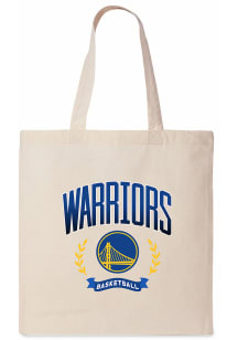 Golden State Warriors White Canvas Tote