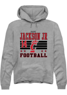 Barry Jackson Jr Cincinnati Bearcats Mens Grey Football NIL Striped Player Hood