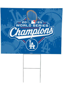 Los Angeles Dodgers 2025 World Series Champions Coroplast Yard Sign - Blue