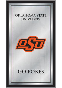 Oklahoma State Cowboys Fight Song Hanging Back Bar Mirror