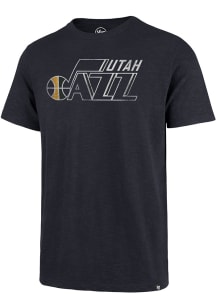 47 Utah Jazz Navy Blue Retro Grit Scrum Short Sleeve Fashion T Shirt