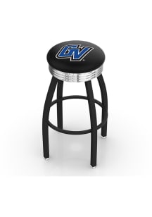 Grand Valley State Lakers 3 Ring Chrome Seat Pub Stool - Black