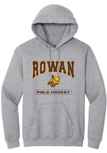 Summit Sportswear Rowan University Mens Grey Field Hockey Long Sleeve Hoodie