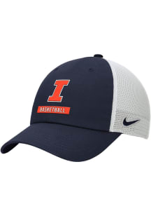 Nike Illinois Fighting Illini Basketball Rise Trucker Adjustable Hat - Navy Blue