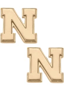 Nebraska Cornhuskers Matte Stud Womens Earrings