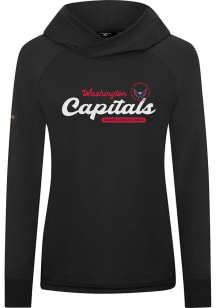 Levelwear Washington Capitals Womens Black Slender Monument Pullover