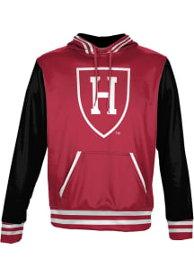 ProSphere Harvard Crimson Youth Crimson Letterman Long Sleeve Hoodie