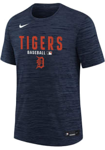 Nike Detroit Tigers Youth Navy Blue AC Velocity Short Sleeve T-Shirt