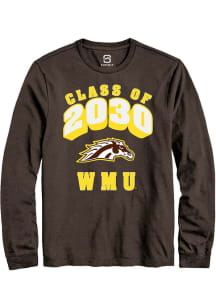 Summit Sportswear Western Michigan Broncos Brown Class of 2030 Long Sleeve T Shirt