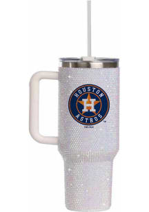 The Memory Company Houston Astros 34oz White Bling Stainless Steel Tumbler - White