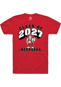 Summit Sportswear Nebraska Cornhuskers Red Class of 2027 Short Sleeve T Shirt