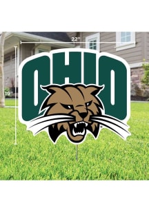 Ohio Bobcats Primary Yard Sign - Green