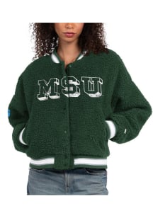 Starter Michigan State Spartans Womens Green Interception Light Weight Jacket