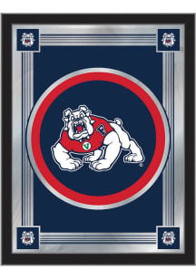 Fresno State Bulldogs Logo Hanging Back Bar Mirror
