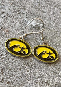 Iowa Hawkeyes Logo Dangle Womens Earrings