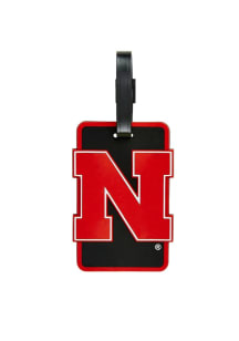 Nebraska Cornhuskers Red Rubber Luggage Tag
