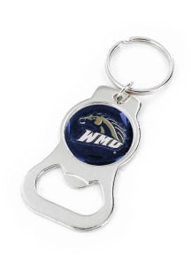 Western Michigan Broncos bottle opener Keychain - Black