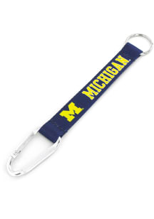 Michigan Wolverines Carabiner Lanyard Keychain - Blue