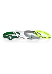 Michigan State Spartans 4pk Silicone Emblem Kids Bracelet