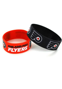 Philadelphia Flyers 2pk Bulky Bands Kids Bracelet