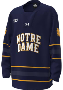 Under Armour Notre Dame Fighting Irish Youth Navy Blue Universal Replica Hockey Jersey
