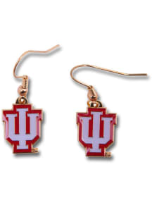 Indiana Hoosiers Logo Dangler Womens Earrings