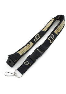 Purdue Boilermakers Team Logo Lanyard - Black