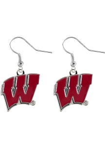 Wisconsin Badgers Logo Dangle Womens Earrings