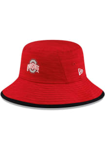 New Era Ohio State Buckeyes Red Digitech Drawstring Mens Bucket Hat