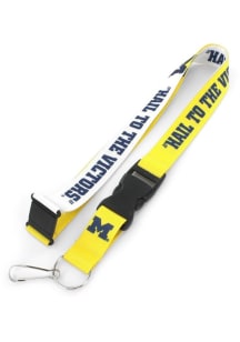 Michigan Wolverines Slogan Lanyard - Blue