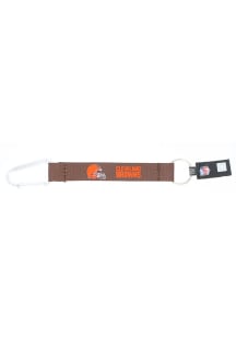 Cleveland Browns Carabiner Wristlet Keychain - Orange