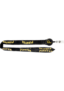 Pittsburgh Pirates Badge Reel Lanyard - Black